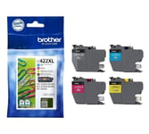 Brother LC 422XL 4-Pack High Capacity Black/Yellow/Cyan/Magenta Ink - Blekkpatron Svart