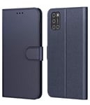 AURSTORE Etui Coque pour Oppo A72/ A52,Plusieurs Couleurs Disponible,Protection Etui Housse Premium en Cuir PU (Bleu)