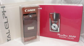 Canon Powershot SD20 Digital Elph 5MP Ultra Compact Camera - Garnet (9705A003)