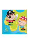 Procos Lot de 20 Serviettes en Papier Pirates Treasure Hunt 33x33 cm