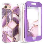 For Apple IPHONE Se 2022/2020/IPHONE 8/7 Rundum cover Imd Full Cover Purple