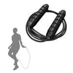 GuangLiu Corde Crossfit Corde a Sauter Pondérée Corde À Sauter Corde à Sauter avec Compteur Corde à Sauter pour l'exercice Vitesse Corde À Sauter Black,3m