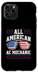 Coque pour iPhone 11 Pro Mécanicien AC patriotique All-American USA 4 juillet américain