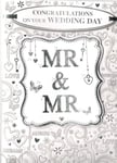 Mr & Mr Wedding Card. Congratulations On Your Wedding Day Mr & Mr.