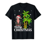 Monkey Lovers Men Women Christmas Tree Lights Beach T-Shirt