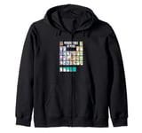 Star Wars Porg Periodic Table Zip Hoodie