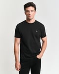 GANT - Klassisk t-skjorte i regular-fit til herre black