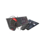 5901969420463 GENESIS COMBO set 4in1 cobalt 330 rgb keyboard + mouse +headphones