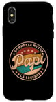 Coque pour iPhone X/XS Papi Homme Mythe Légende Idée-cadeau Papy Humour Grand-Père