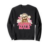 Alpha Male Sloth Baby Sloth Funny For Men Women Sweatshirt