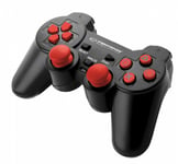 Esperanza EGG106R accessoire de jeux vidéo Noir, Rouge USB 2.0 Manette de jeu Analogique/Numérique PC, Playstation 2, Playstation 3 - Neuf