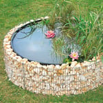 Hochteich Lit Surélevé Gabion Étang Bellissa 95577 Rond Ø 146/126 CM H:40 CM