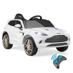 GOPLUS Voiture Électrique Enfant 12V avec Télécommande 2,4G, Véhicule Jouet avec 2 Modes de Conduite, Vitesse Réglable, Klaxon Sonore, Lumière, Musique, 105 x 61,5 x 51CM pour Enfant 3+Ans