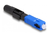 Delock - Nätverkskontakt - SC/UPC (hane) - fiberoptisk - simplex - svart, blå