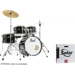 ROADSHOW 18 JET BLACK + SOLAR SABIAN