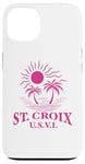 Coque pour iPhone 13 Souvenirs de Saint-Croix usvi Îles Vierges américaines Rappel de vacances