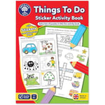 Orchard Toys Things To Do Sticker Colouring Book, Educational Colouring and Activity Book, Perfect for Kids Age 5 Years +, Ideal for Parties