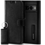 SURAZO Leather Wallet Mobile Phone Case Compatible with Google Pixel 8 - Flip & Fold Smartphone Case with Stand, RFID Blocker, Magnet Closure, 3 Slots for Bank Cards - Handcrafted European Leather