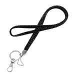 Bling Crystal Lanyard Nitarmband med Strass SVART black