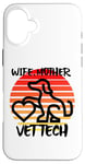 Coque pour iPhone 16 Plus Wife Mother Vet Tch, vétérinaire, famille, chien, chat, animal de compagnie