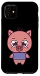 Coque pour iPhone 11 Cute Piglet - Baby Pig - Classic