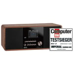 DABMAN i200 Multifunktionell stereoradio DAB+ / FM / Internet Trälook