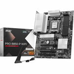 MSI Pro B850-P WiFi Carte mère, ATX - pour processeurs AMD Ryzen 9000/8000 / 7000, AM5 - DDR5 Memory Boost 8200+MT/s (OC), PCIe 5.0 x16 & 4.0 x16, M.2 Gen5, Wi-FI 7, 5G LAN