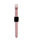 Ted Baker Pink Magnolia Saffiano Leather Strap For Apple Watch (38/40Mm)