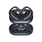 GT01 Tws Vattentät In-Ear Hi-fi Stereo Trådlösa hörsnäckor Sports Life Hörlurar Headset för Iphone/Android, 200mAh case, (75mAh*2 hörlurar) Black