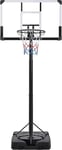 Yaheetech Basketball Hoop Net Set 10ft Height Adjustable Basketball Backboard 2