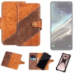 Mobile phone case for TCL 406s Cellphone Cover Braun Booklet Case