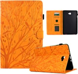 Coque Pour Samsung Galaxy Tab A 10.1'' 2016 (A6) Housse Sm-T580/T585 Étui À Rabat Et Portefeuille Case Avec Fonction Support Et Poche Cartes, Pochette Coque De Protection Galaxy Tab A6 10.1