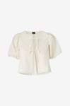 Gina Tricot - Blus Puff Sleeve Blouse - Beige