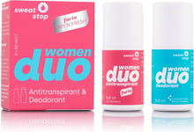 Sweatstop Duo Women Antiperspirant & Deodorant Set against Strong Sweating & Odo