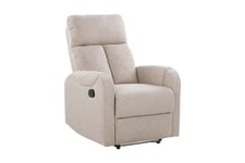 Rautela Lenestol LED-belysning + USB-port - Beige Recliner & kinostol