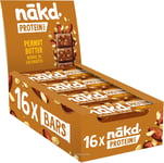 Nakd Peanut Butter Protein Bar - Vegan - Gluten Free - Healthy Snack, 45g Pack