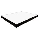 Essenzia - Sommier Déco Noir 120x190 - Blanc