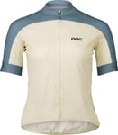 POC Women's Essential Road Logo Jersey Okenite Off-White/Calcite Blue, M