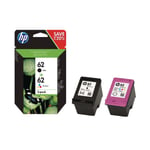 Original HP 62 Black C2P04AE & HP 62 Colour C2P06AE Ink Cartridges HP Envy 7640