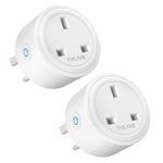 Smart Plug, TVLIVE 2 Pack 13A Smart Plugs Wifi Outlet Works with Amazon Alexa(Ec