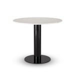 Tom Dixon - Tube Table - Black - Ruokapöytä - Musta,Valkoinen - Metalli/Kivi