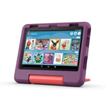 Amazon Fire HD 8 Kids tablet (newest gen), ages 3–7 | 3 GB memory, ad-free content with parental controls included, 13-hr battery, 32 GB, Grape, (2024 release)