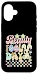 Coque pour iPhone 16 Beauty Fool Day Œufs de Pâques Lapin