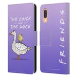 Head Case Designs Officially Licensed Friends TV Show Chick And Duck Iconic 2 Leather Book Wallet Case Cover Compatible With Samsung Galaxy A40 (2019)