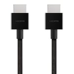 Belkin Câble HDMI ultra haute vitesse premium, 4K / Dolby Vision HDR10+, idéal pour l'Apple TV, 1 m de long - Noir