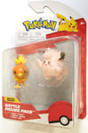 Pokemon Battle Figure Pack Torchic + Clefairy Articulated Jazwares