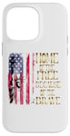 Coque pour iPhone 14 Pro Max T-shirt design Home Of The Free Because Of The Brave