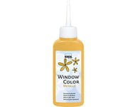 KREUL 42744 - Window Color Gold 80 ml, Peinture pour fenêtre avec effet métallique à base d'eau, pour surfaces lisses comme le verre, les miroirs et les carreaux