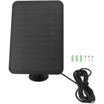 YB - Jeffergarden Panneau solaire 4W 5V pour Arlo pour anneau pour caméra de sécurité Blink Chargeur solaire étanche IP65 avec support réglable à 360