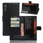 Sony Xperia XZ      PU Wallet Case    [Black]